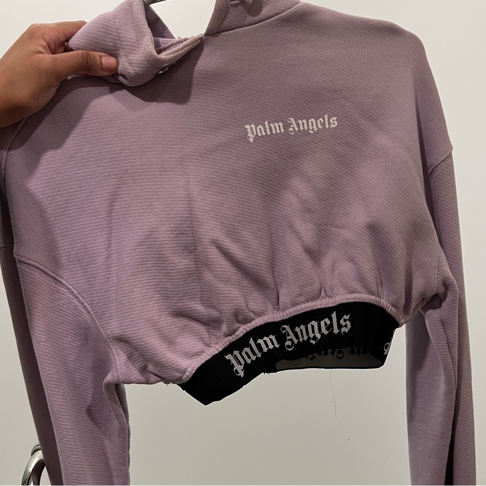 Palm Angels cropped hoodie xs